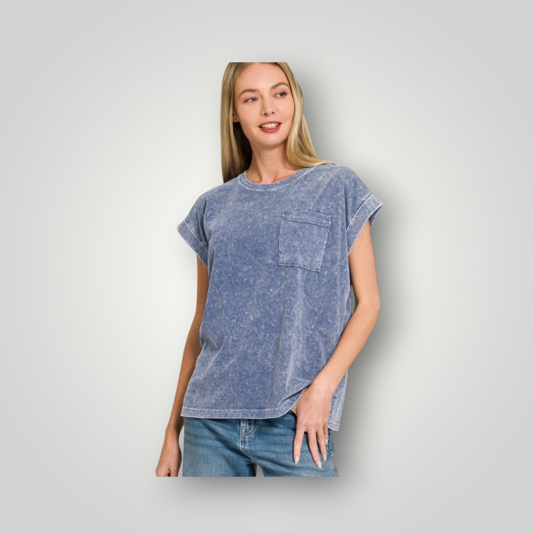 Navy Zenana Women-Tops, Large